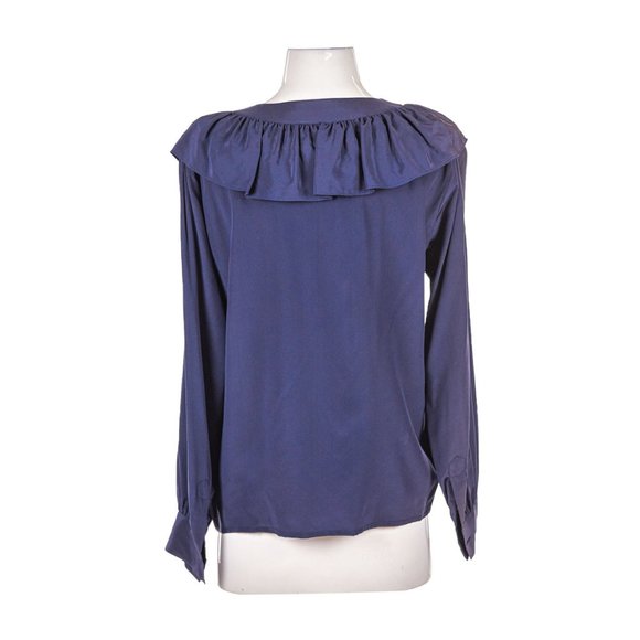 Yves Saint Laurent Rive Gauche Blouses N/A Blue - Picture 2 of 3